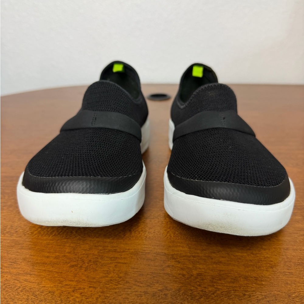 Oofos Omg Women’s Slip On Shoes Black Lime Green Size 7.5 - Picture 2 of 10